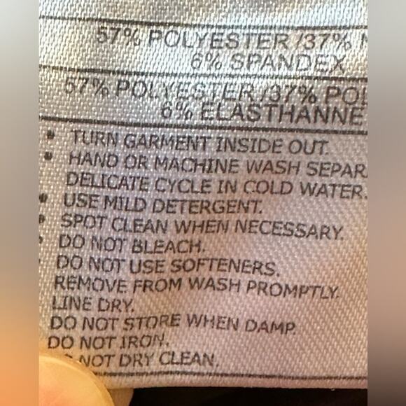 Ariat Womens 30 x 30 Black Riding Pants with Suede Inner Leg and Fleece Interior - Picture 9 of 10